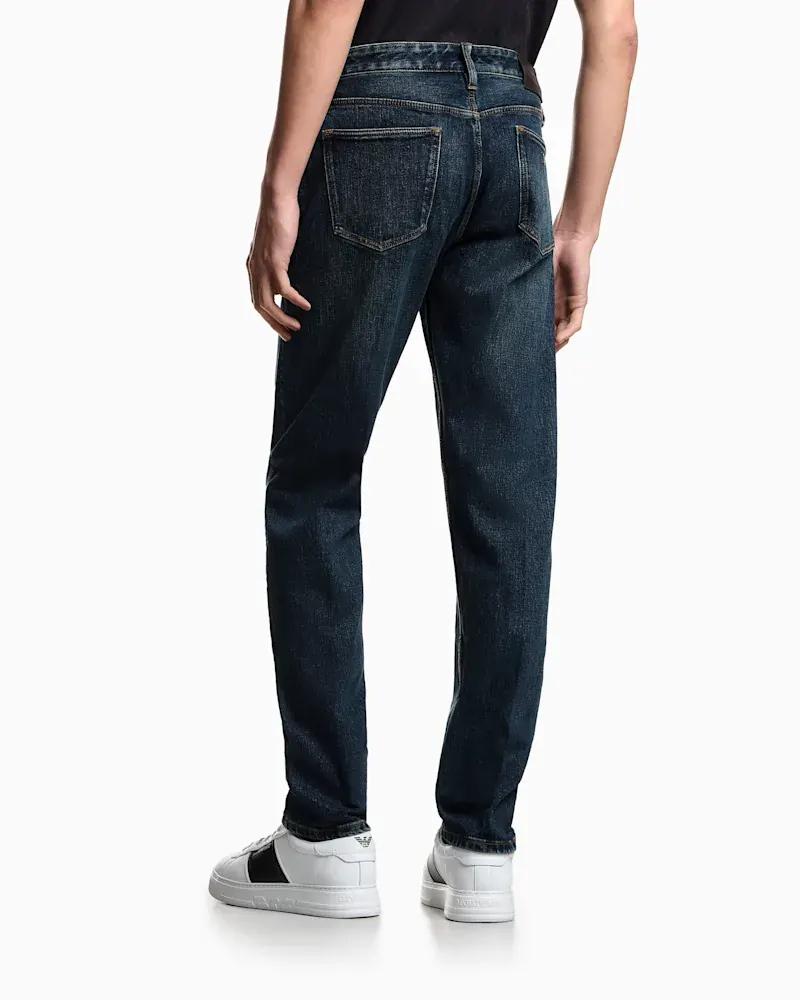 Джинси Emporio Armani J75 slim fit stone washed — фото 3