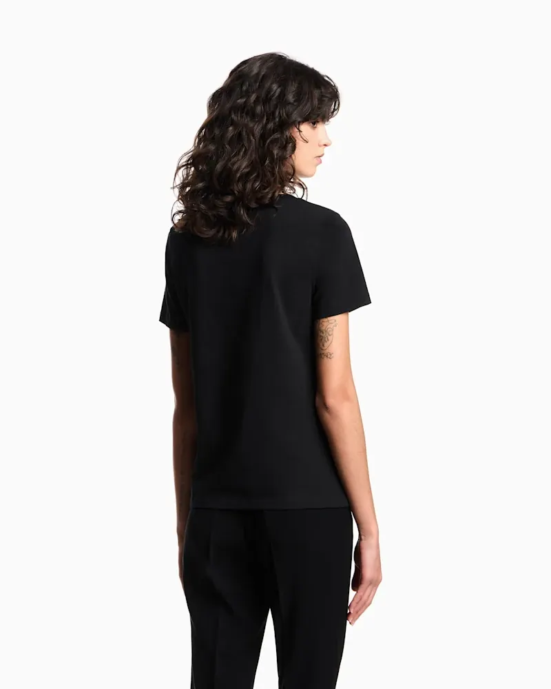 Футболка Emporio Armani Essential з круглим вирізом — фото 3