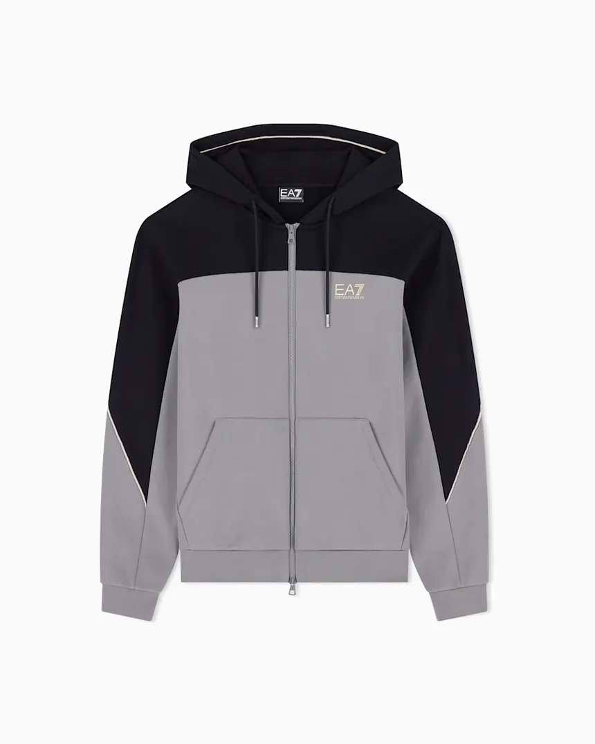 Худі EA7 на блискавці regular fit