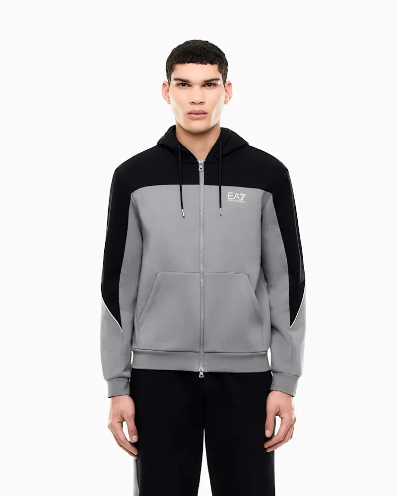 Худі EA7 на блискавці regular fit — фото 4