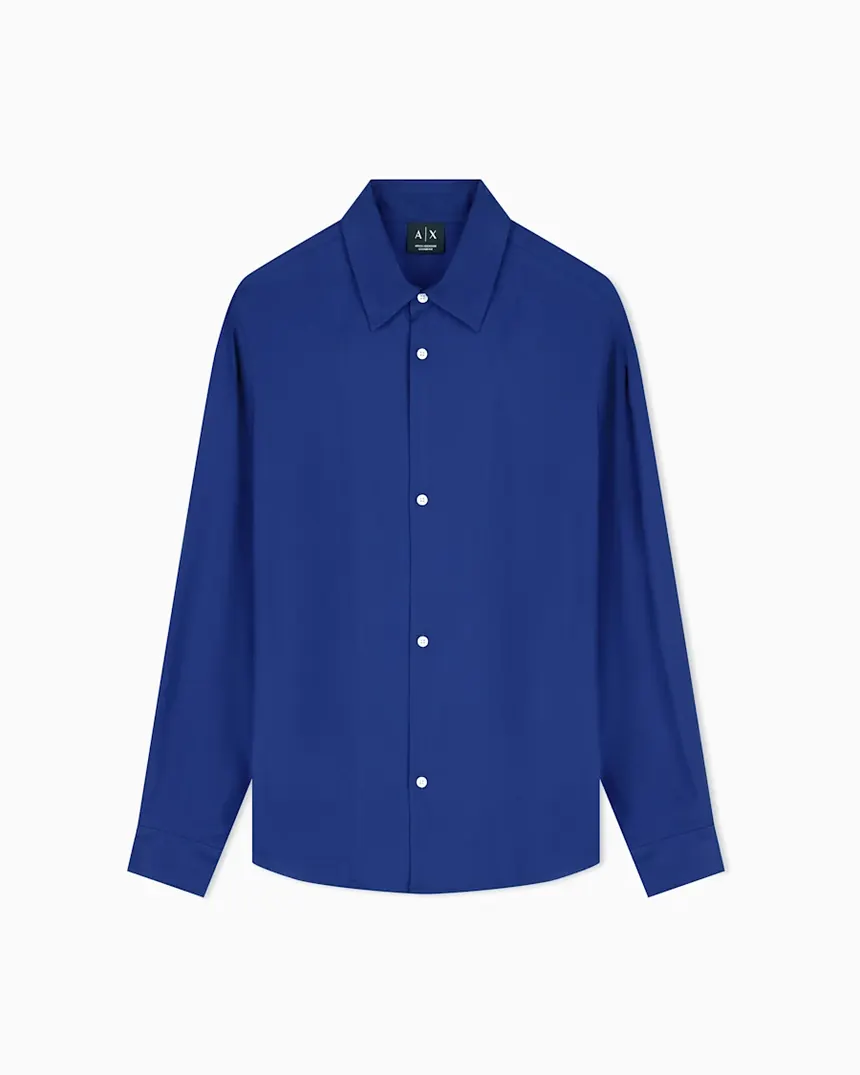 Сорочка Armani Exchange oversize з еко-віскози